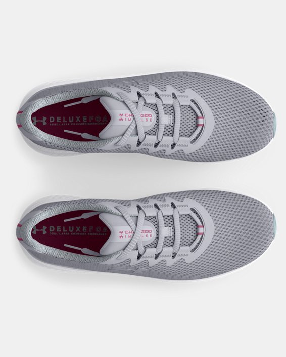 Women's UA Charged Impulse 3 Iridescent Running Shoes, Gray, pdpMainDesktop image number 2